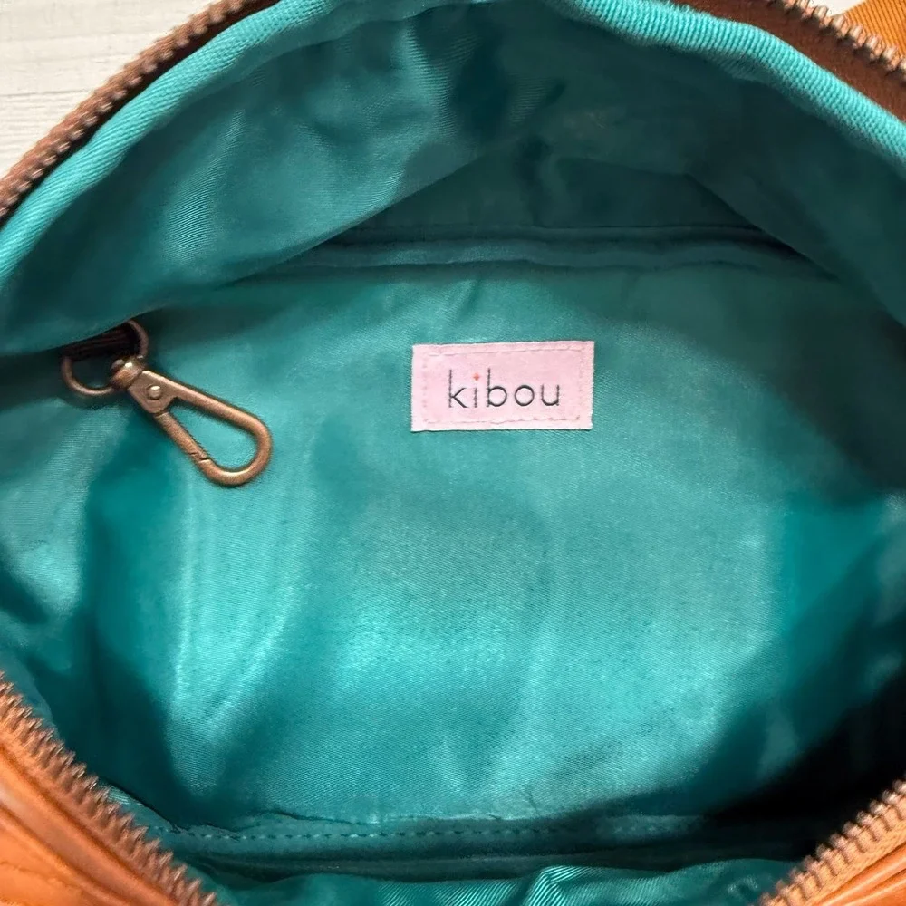 Kibou Vegan Premium Leather Fanny Pack Diaper Bag With Detachable Changing pad
